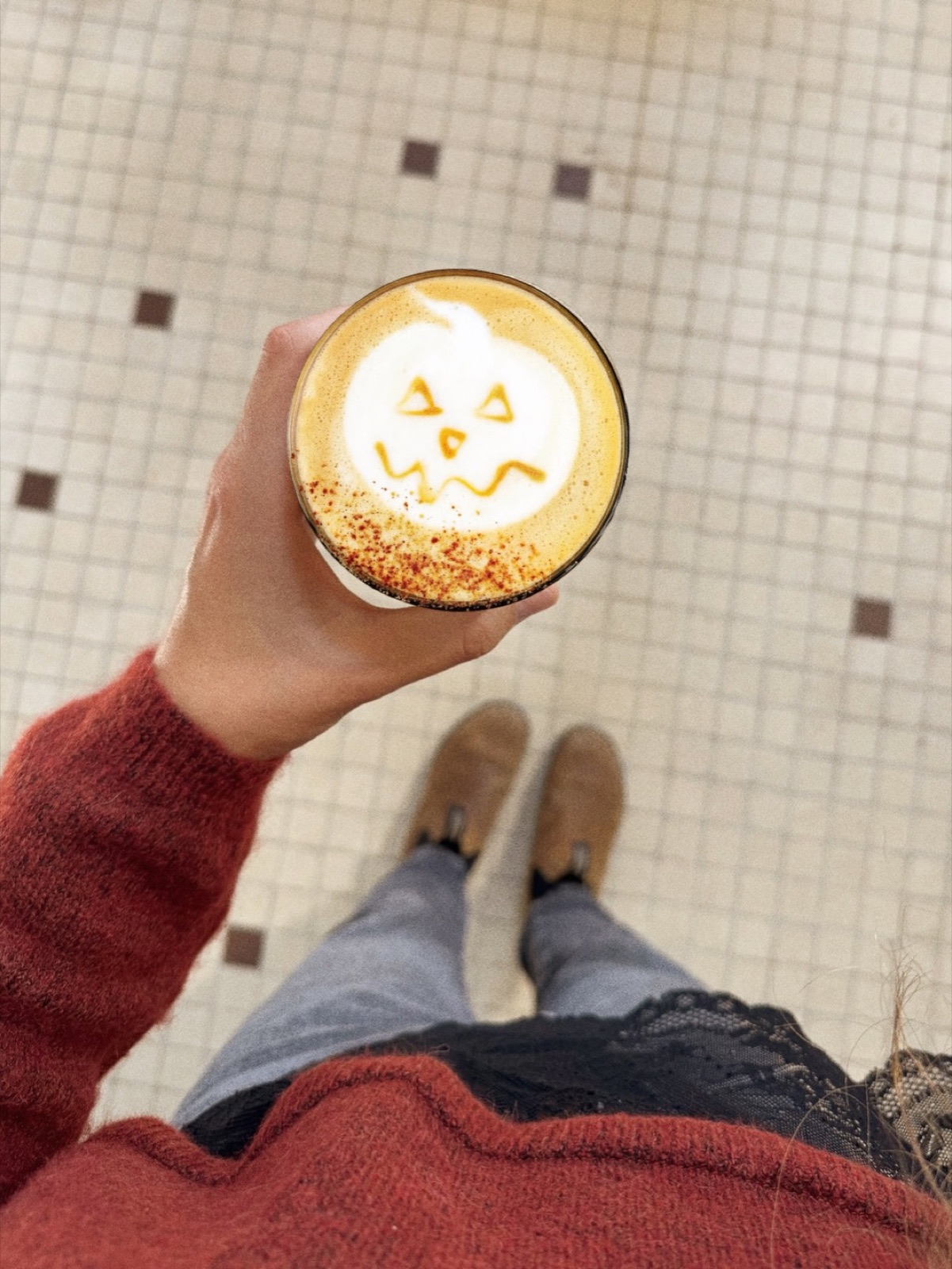 Un latte vu du dessus
