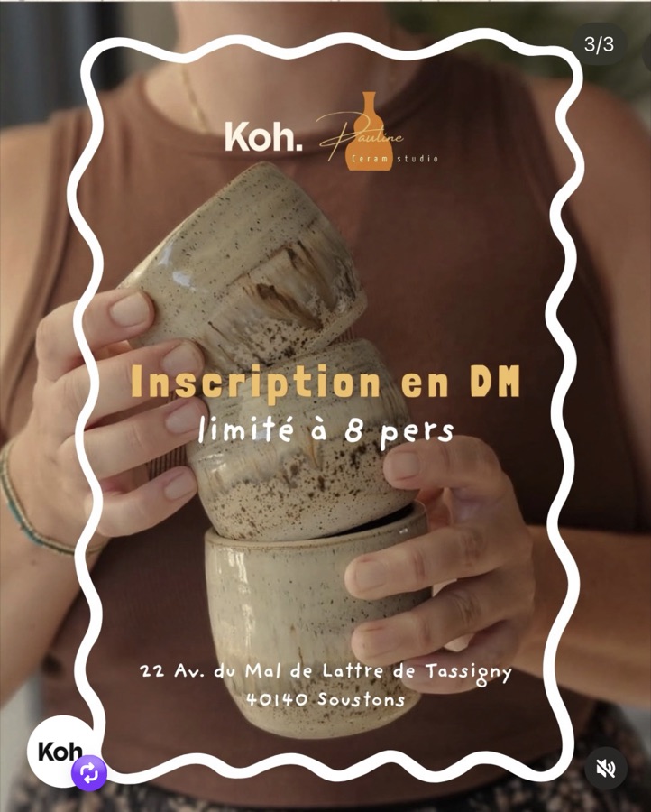 L'atelier poterie d'automne chez Koh.